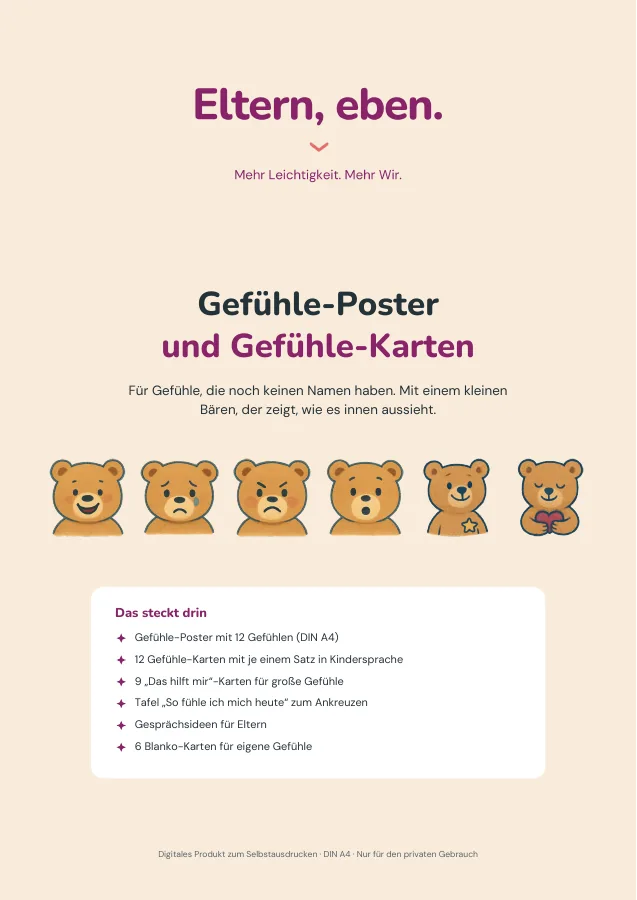 Gefühle-Poster und -Karten