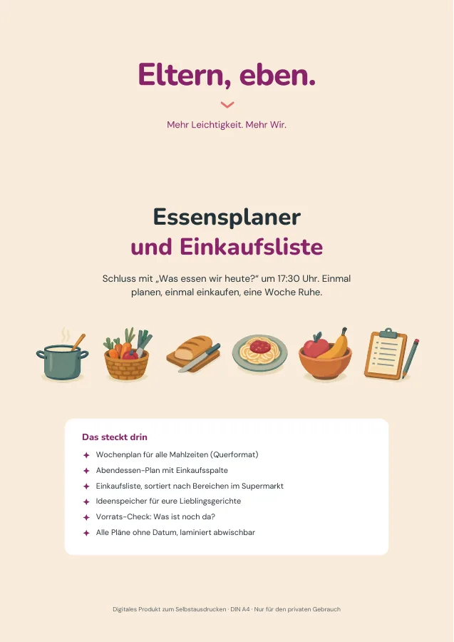 Essensplaner & Einkaufsliste