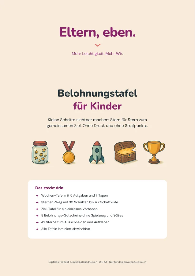 Belohnungstafel