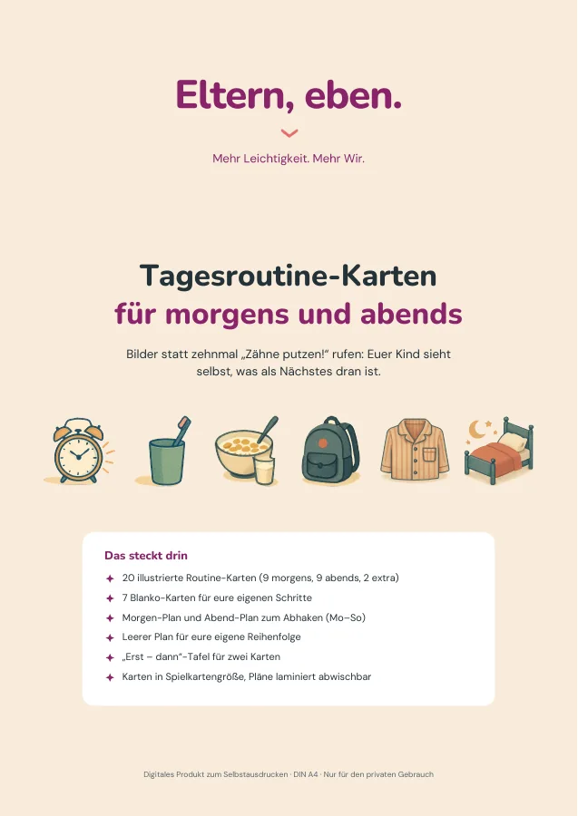 Tagesroutine-Karten